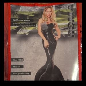Roma Black Mermaid Mistress Costume